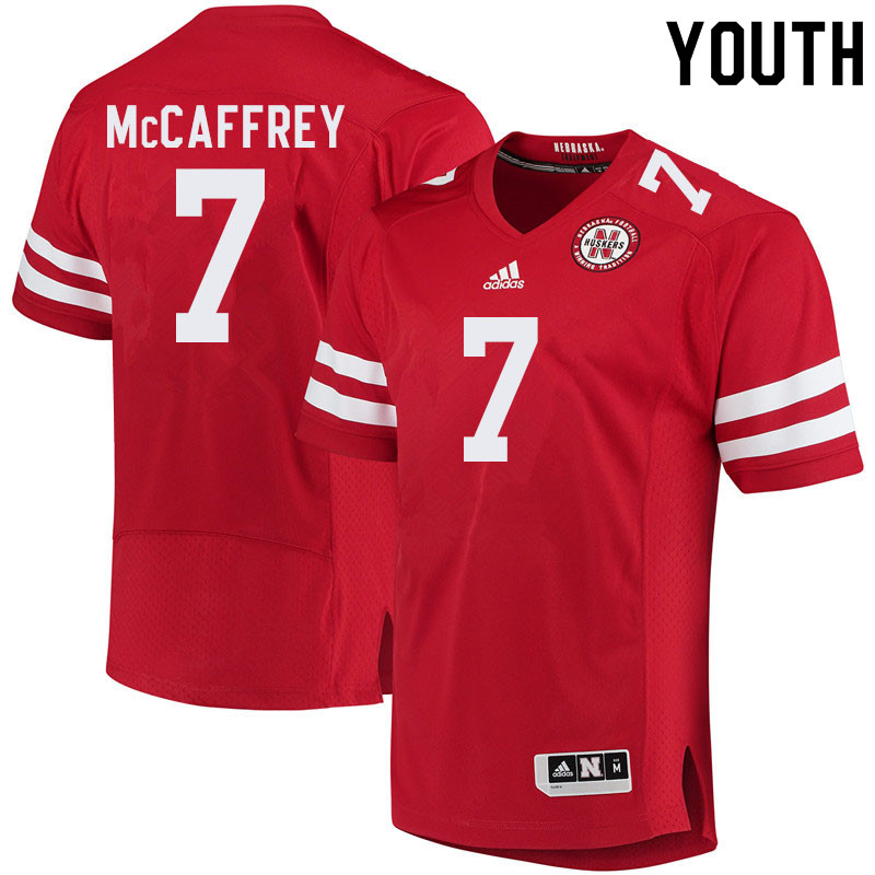Youth #7 Luke McCaffrey Nebraska Cornhuskers College Football Jerseys Sale-Red - Click Image to Close